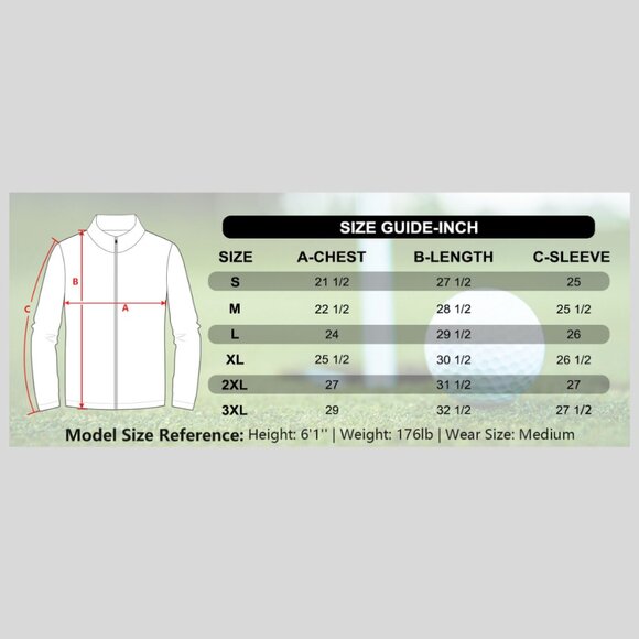 NWT - Michel Rouen Men's Golf Jacket Water Resistant Windbreaker - Light Grey - Picture 6 of 6